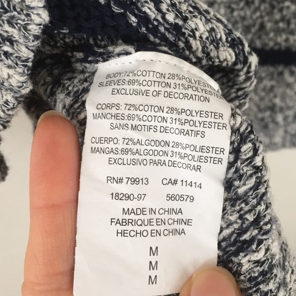 A Pea in the Pod Navy Speckled White Open Cardigan - Picture 6 of 7